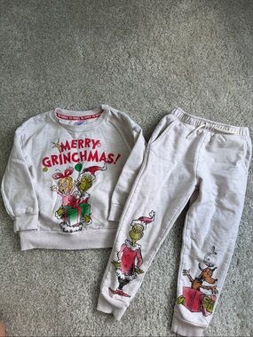 Dr. Seuss Merry Grinchmas Kids Matching Set - White, Red, Green